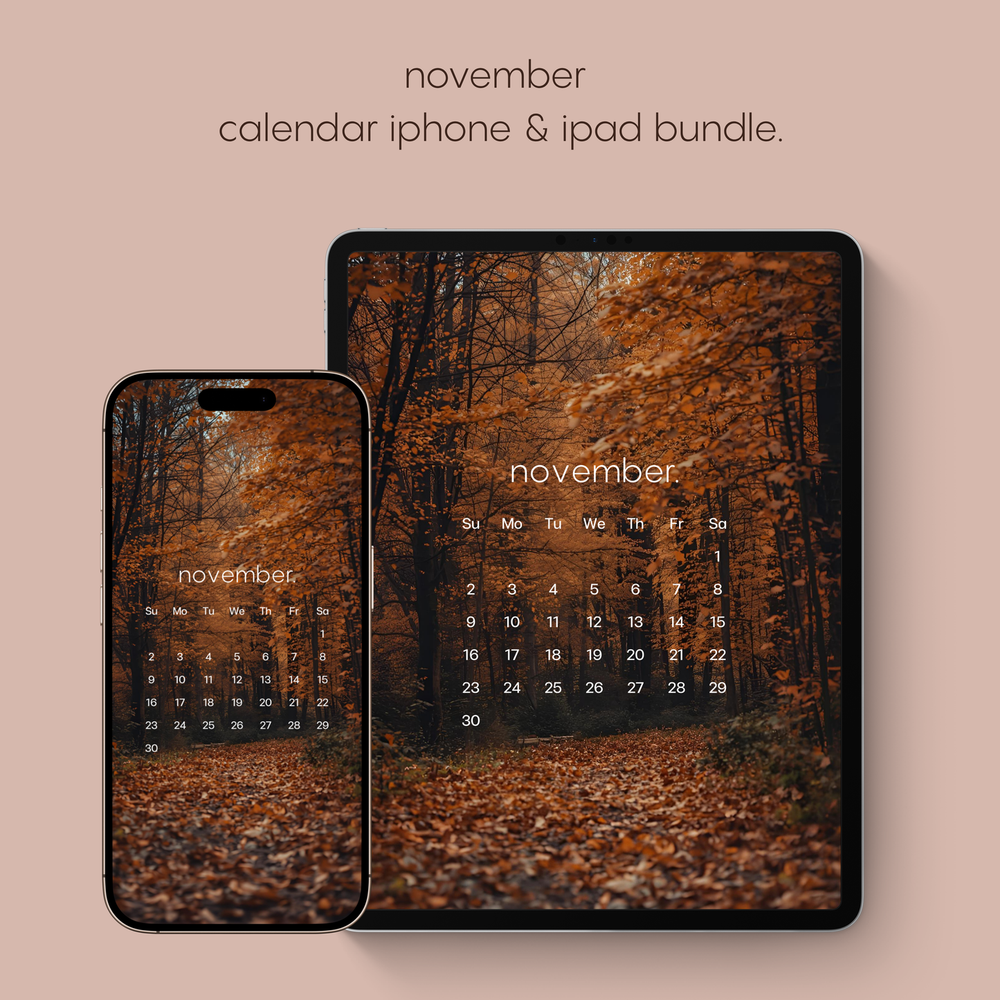 november calendar bundle