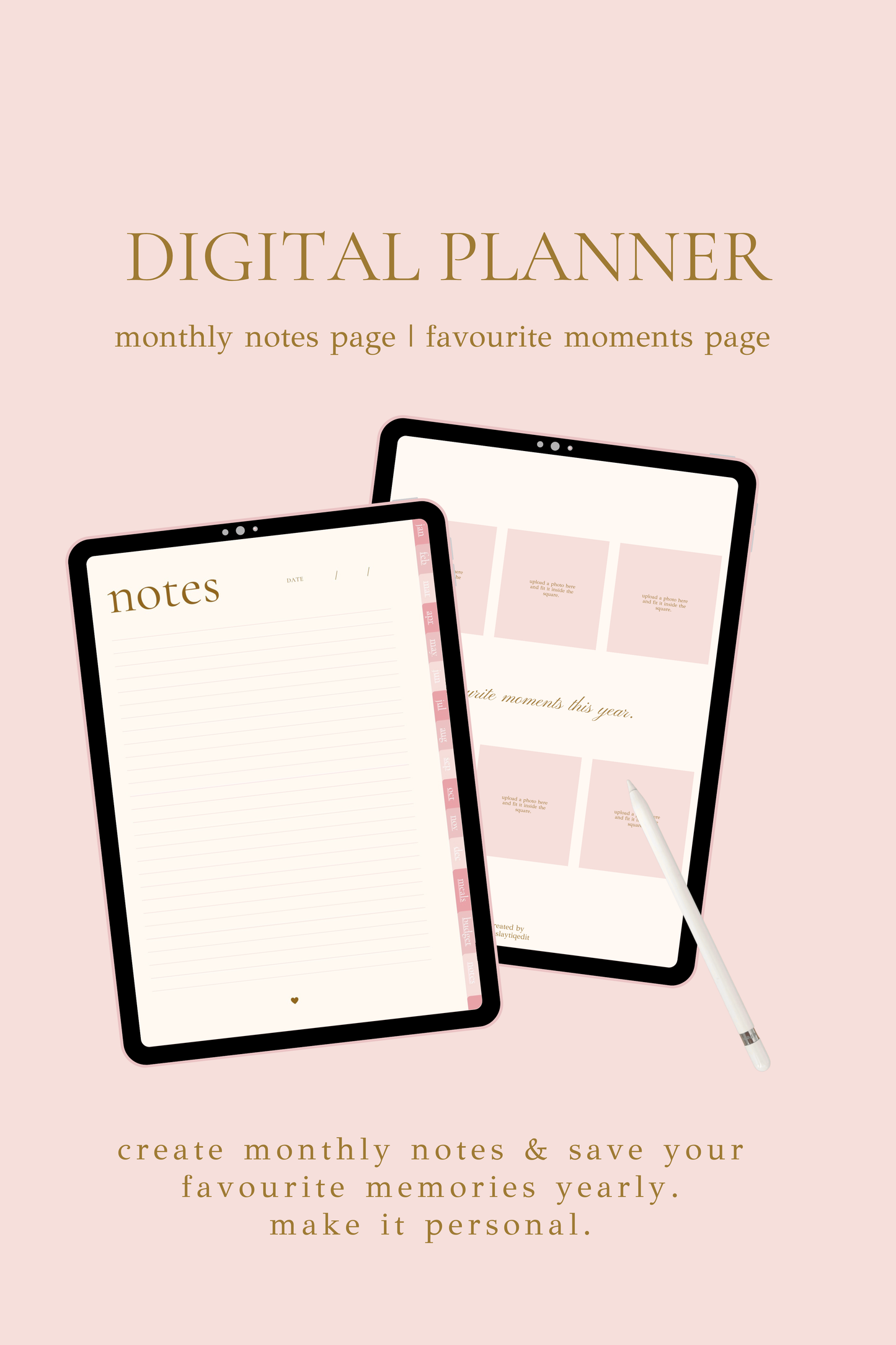 Pretty & Planned Digital Planner