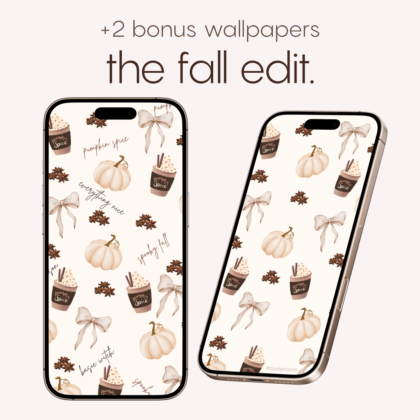 The Fall Edit iPhone Theme with Widgets | Aesthetic Customisable Lock Screen & Home Screen Wallpapers