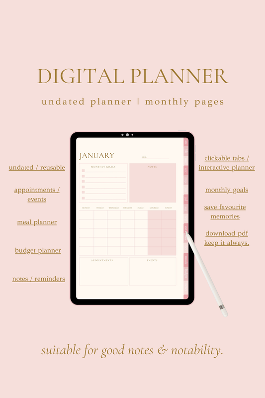 Pretty & Planned Digital Planner
