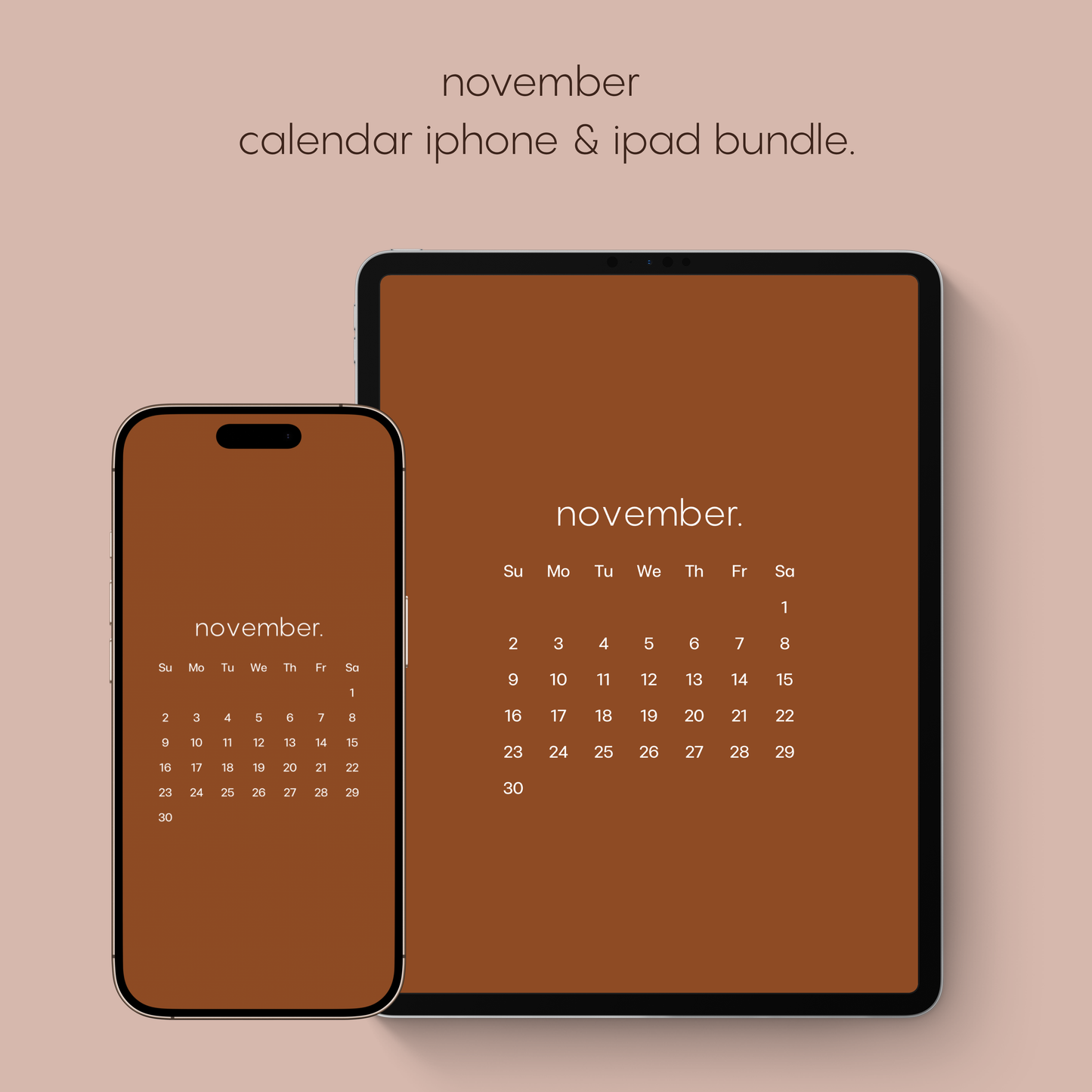 november calendar bundle