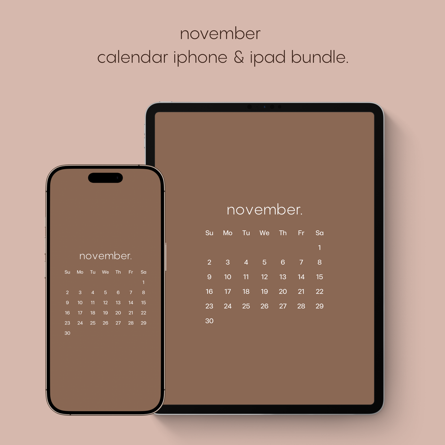 november calendar bundle