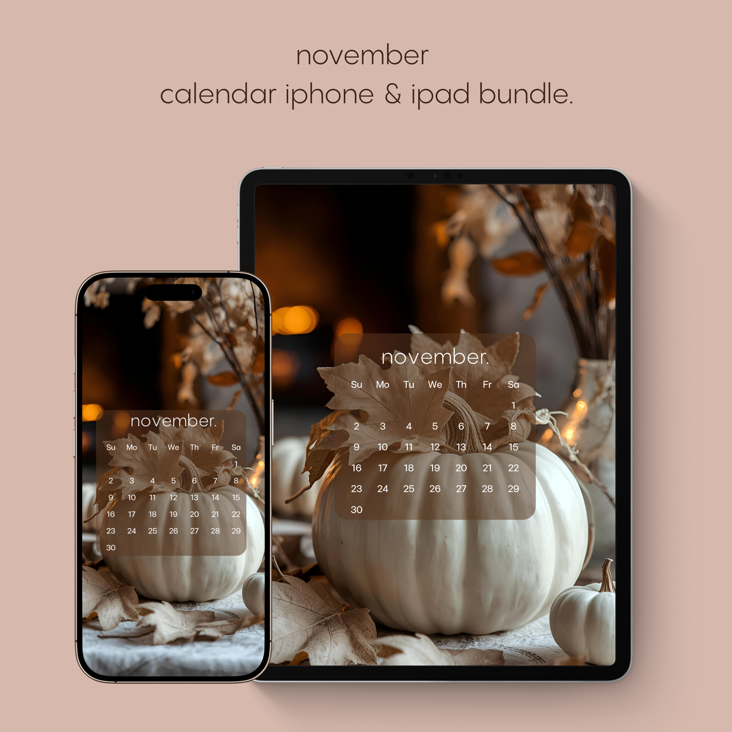 november calendar bundle