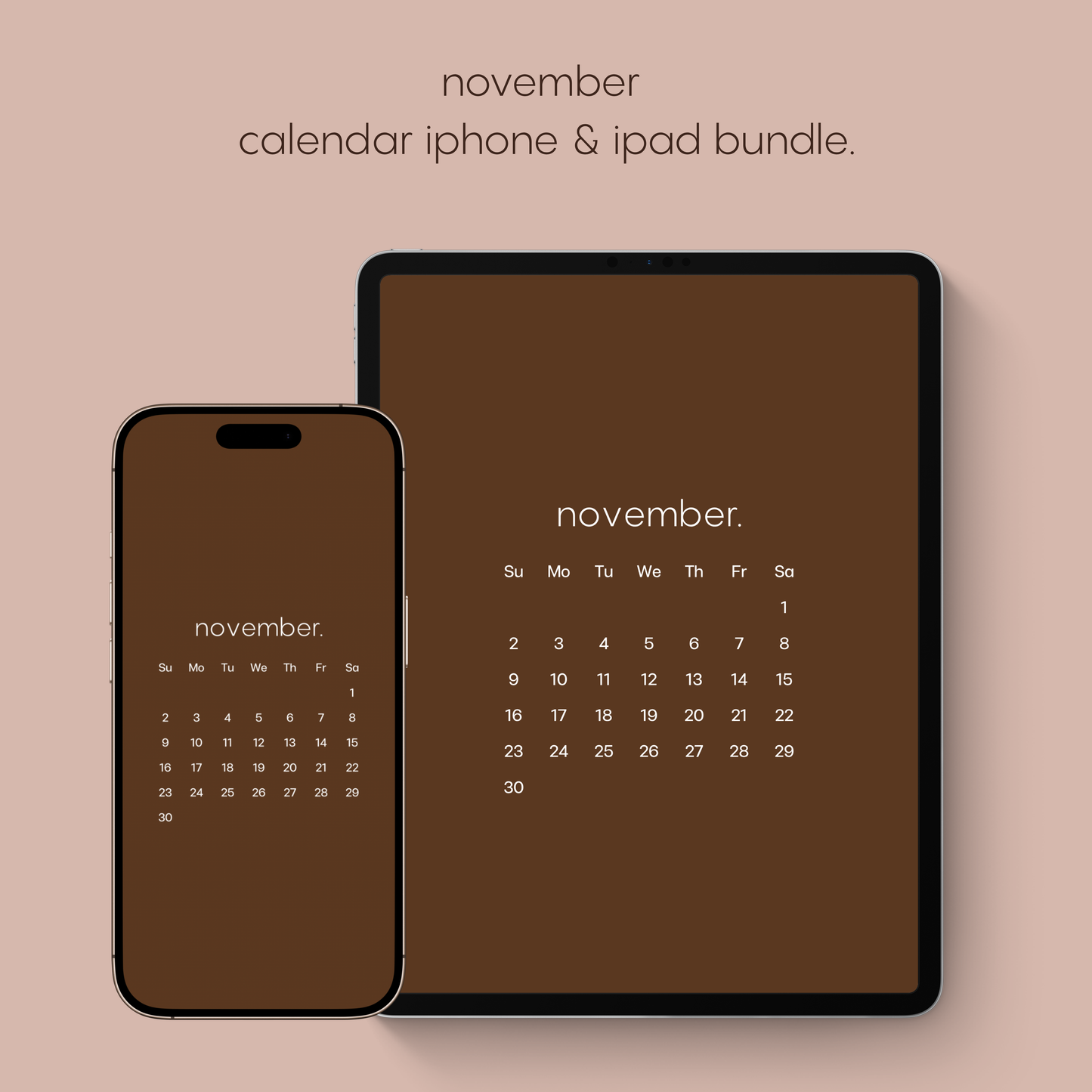 november calendar bundle