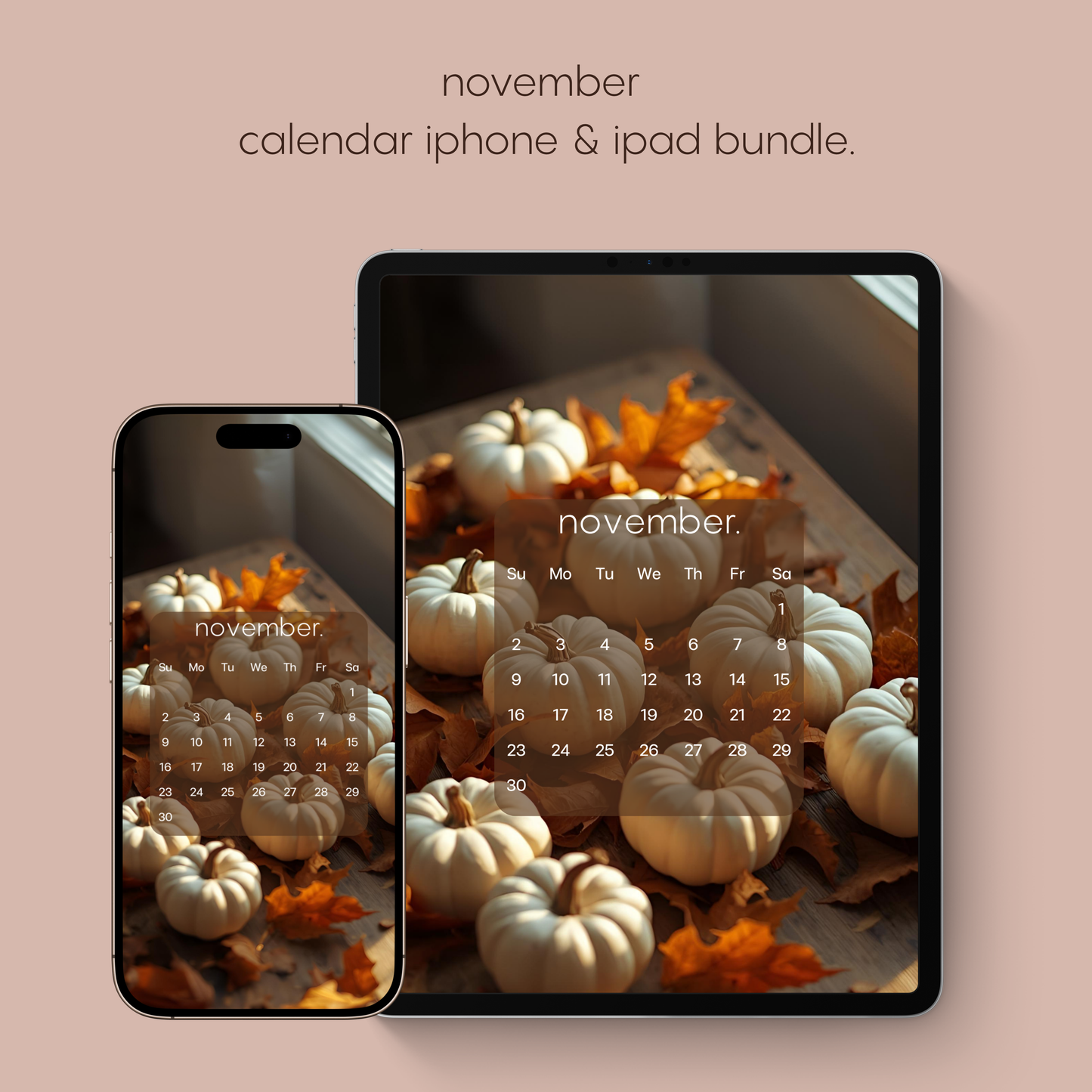 november calendar bundle