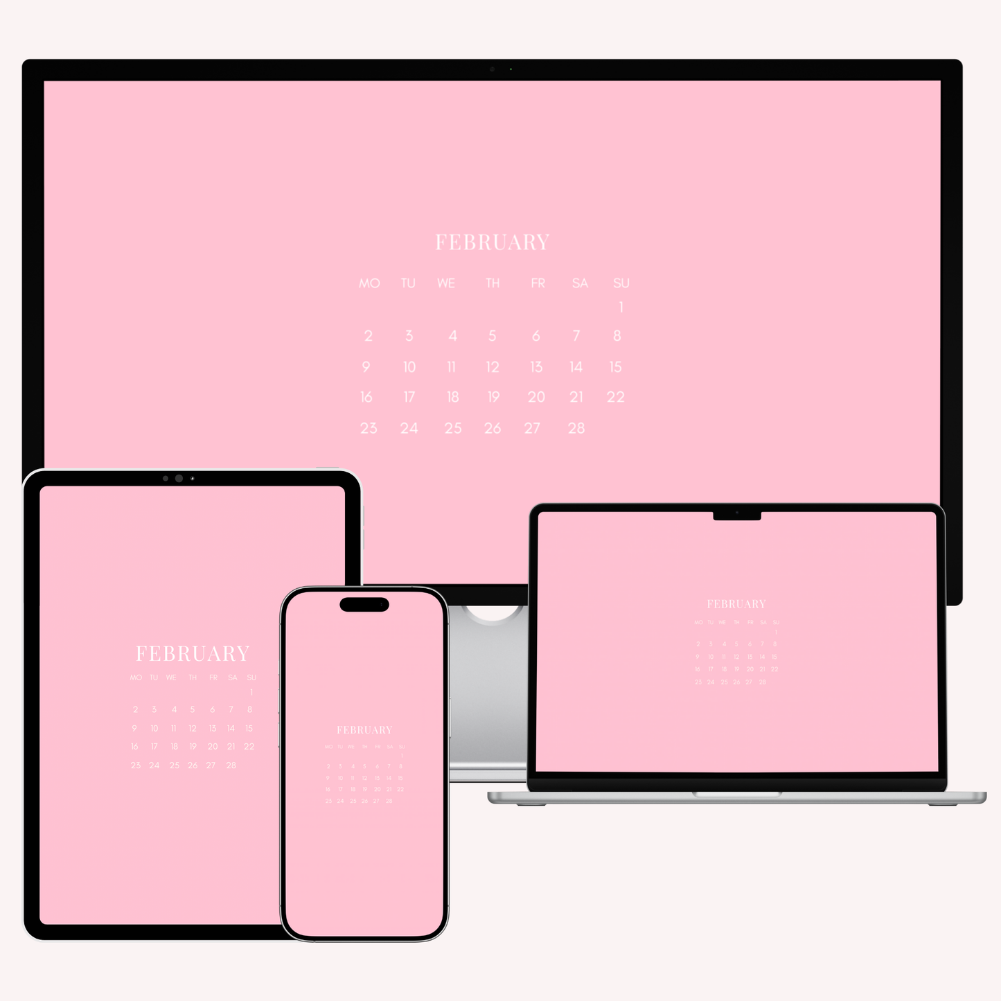 2026 February Valentines Edition Bundle – 32 Cohesive Wallpapers for iPhone, iPad, MacBook & iMac