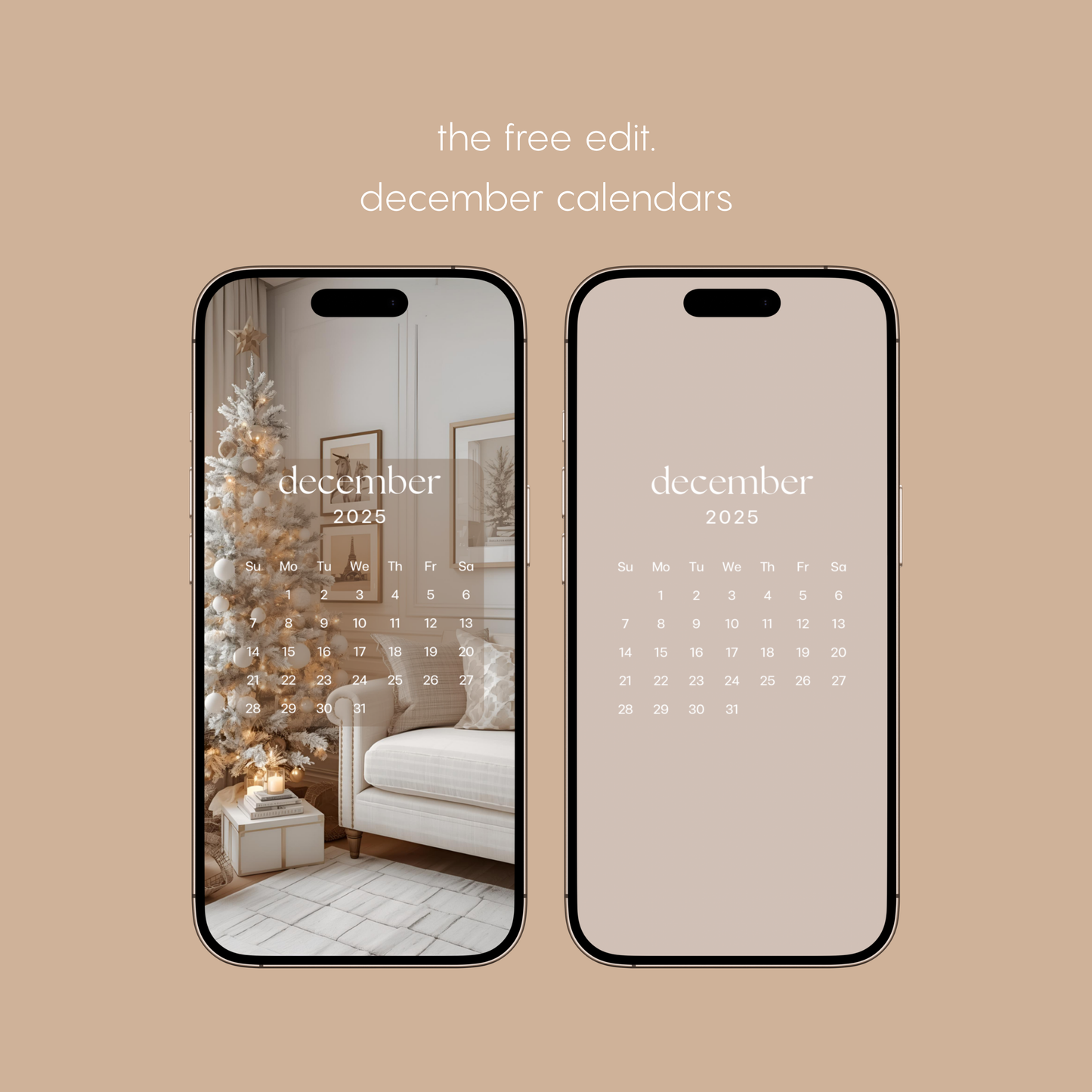 december calendar phone bundle