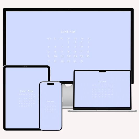 2026 Calendar Wallpaper Bundle – 28 Cohesive Wallpapers for iPhone, iPad, MacBook & iMac