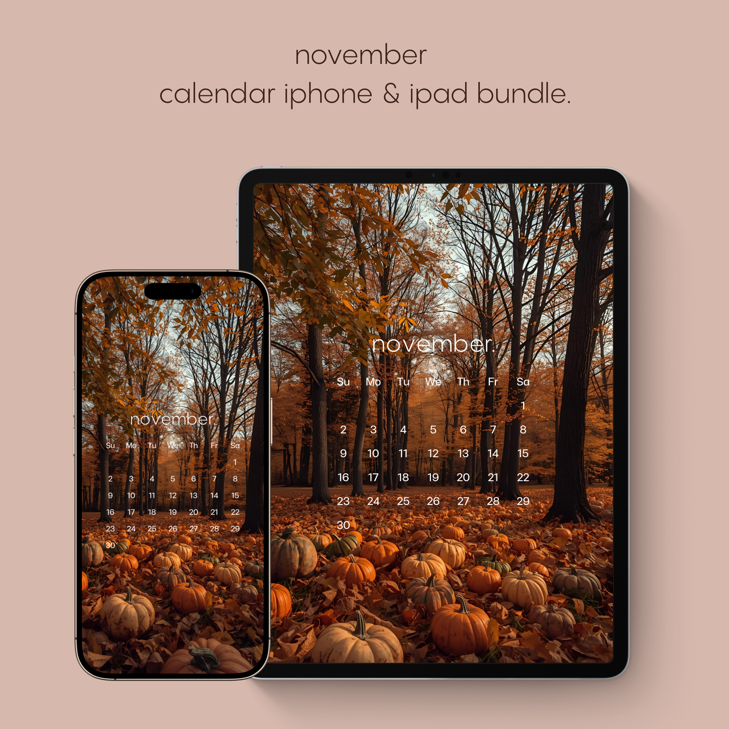 november calendar bundle